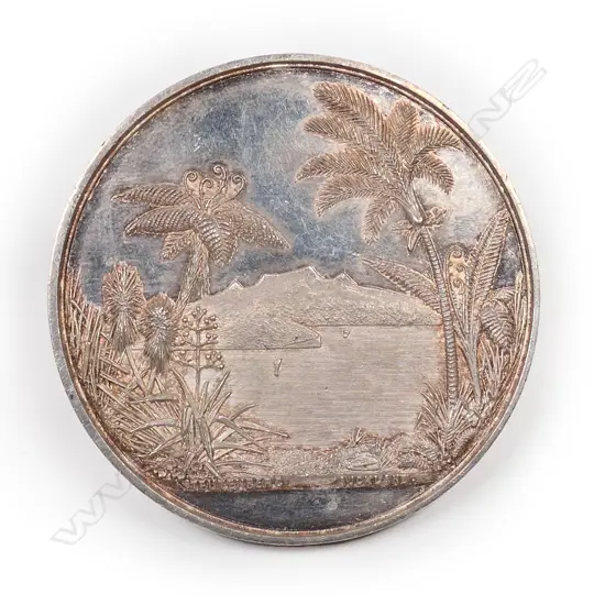Anton Teutenberg silver Auckland Free School of Art medal 1886,